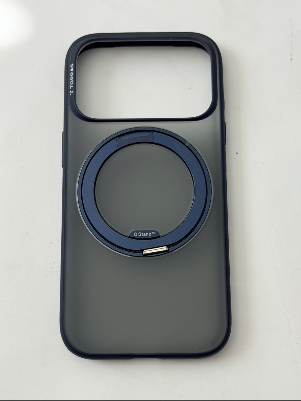 TORRAS iPhone 17 Pro Case - 360° Magnetic Stand Translucent Deep Blue